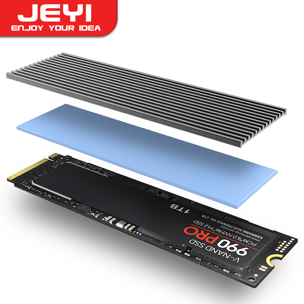 M2 Heatsink Cooler - JEYI M.2 SSD Heatsink, Aluminum PS5