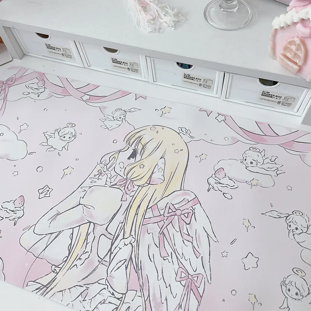Gaming Accessories Girly - Original cartoon desk mat | Cute