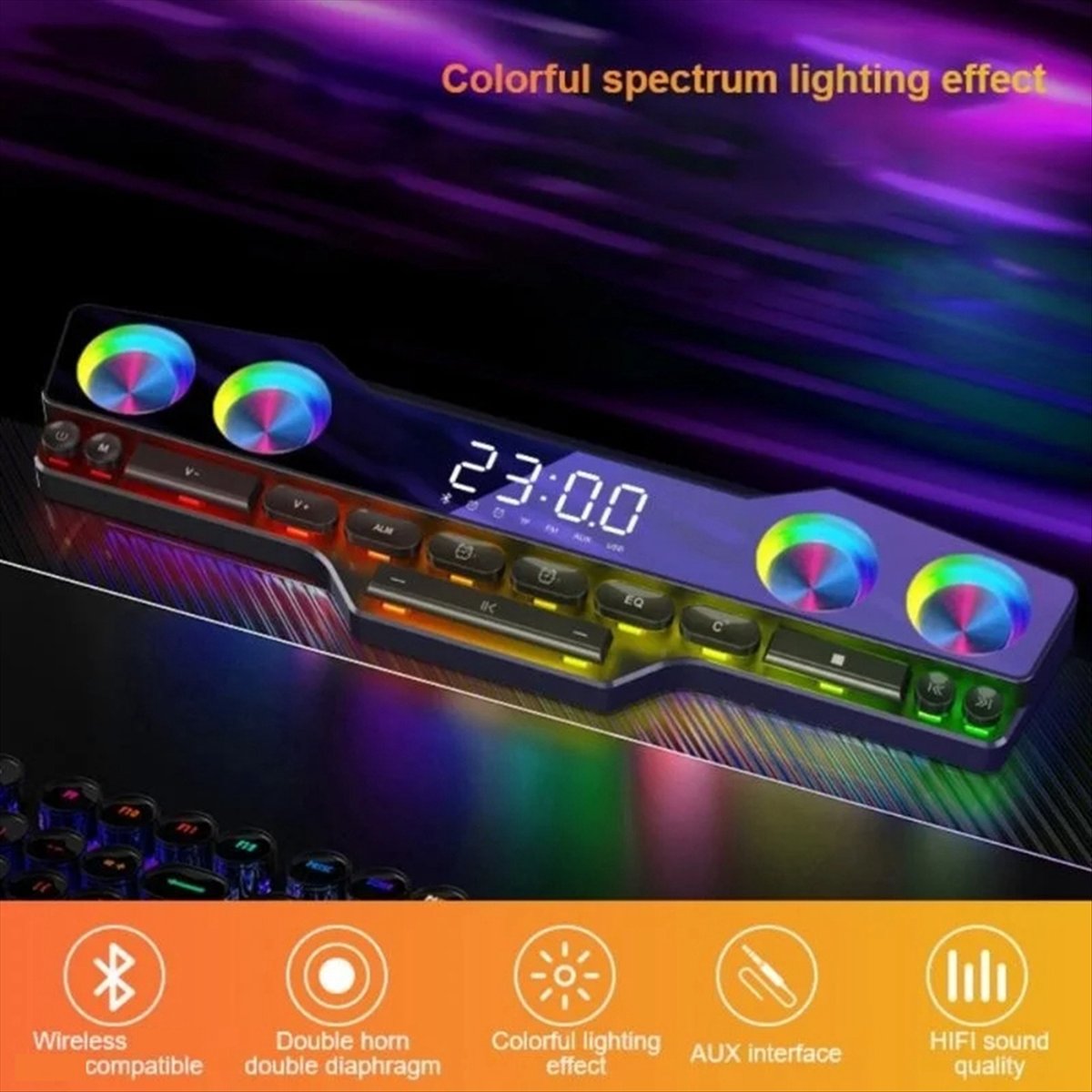 DTC5 V18 Dazzle Colour Speaker - Gaming Accessories Lights 评论和价格