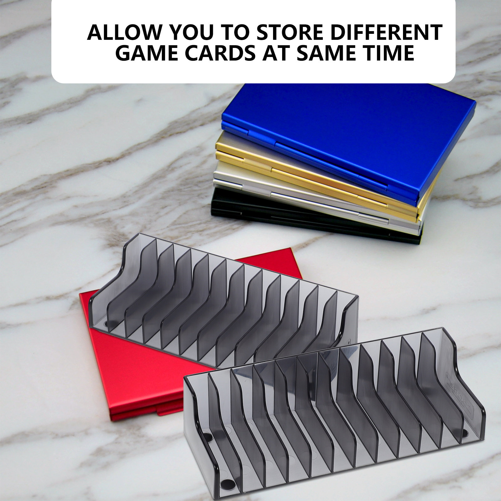 2pcs Game Card Box Storage Rac - Gaming Accessories Rack 评论和价格