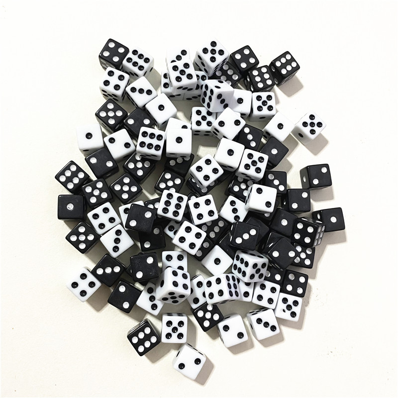 50 Piece 10mm Acrylic Square P - Gaming Accessories White 评论和价格