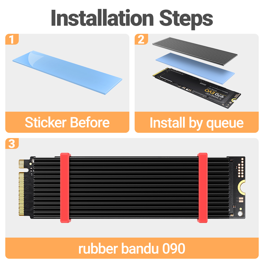 JEYI M.2 SSD Heatsink, Aluminu - M2 Heatsink Cooler 评论和价格