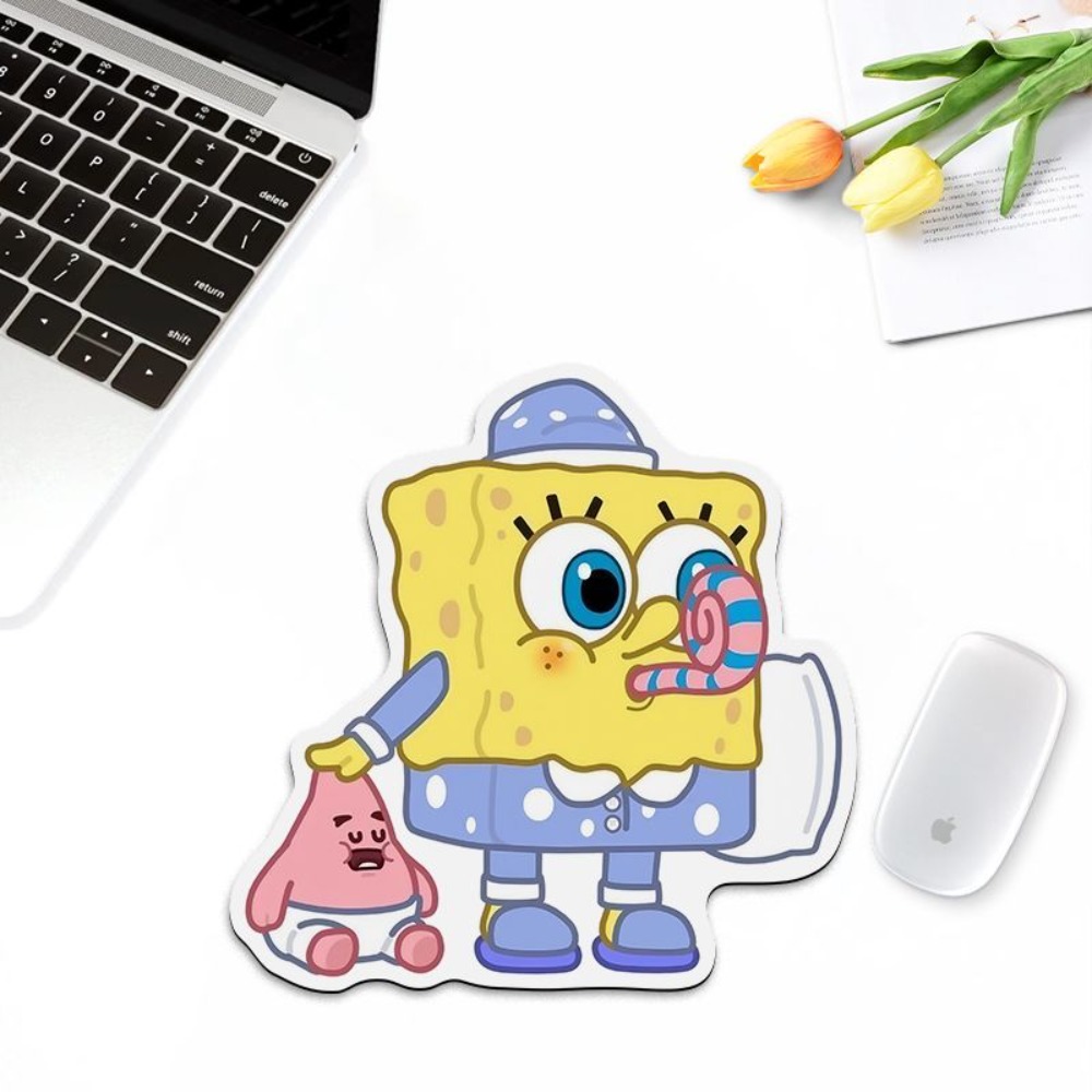 Cute SpongeBob Shaped Mouse Pa - Gaming Accessories Girly 评论和价格
