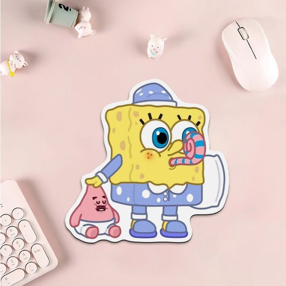 Cute SpongeBob Shaped Mouse Pa - Gaming Accessories Girly 评论和价格