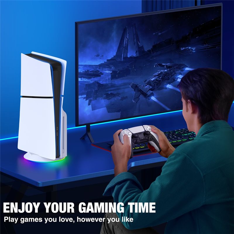 AED7-Vertical Stand With RGB L - Gaming Accessories Lights 评论和价格