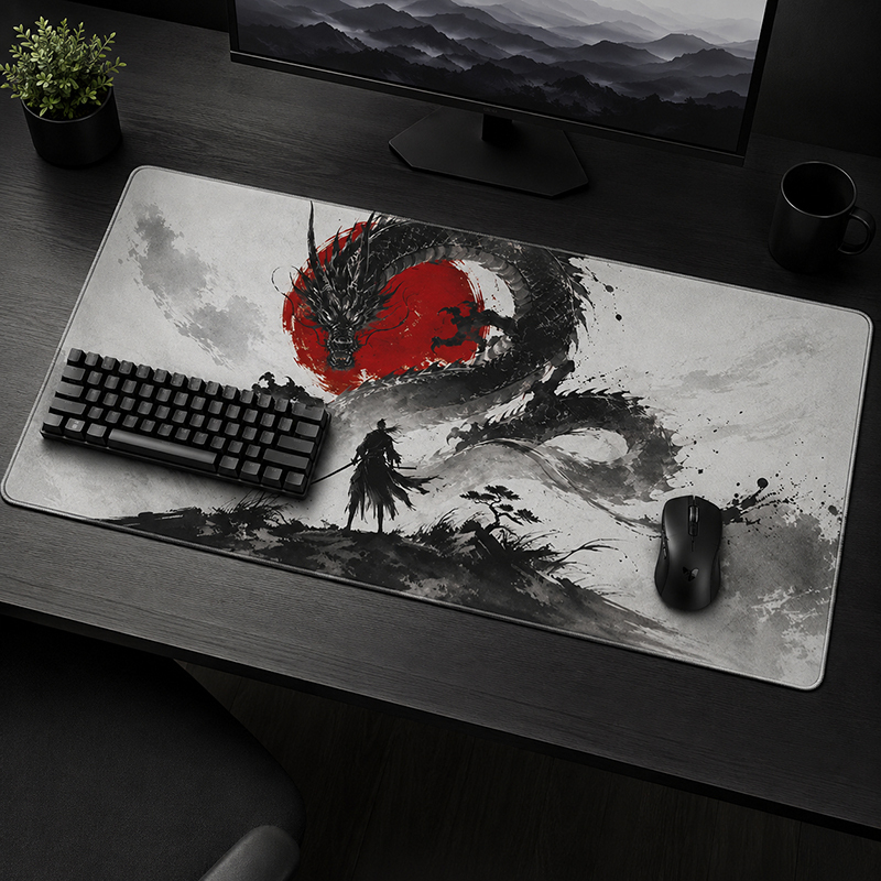 Mouse Pad Gaming Ink Dragon pr - Gaming Accessories On Sale 评论和价格