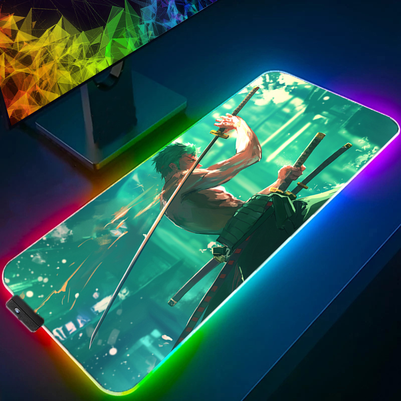 ONE PIECE Zoro Mouse Pad RGB G - Gaming Accessories Cheap 评论和价格