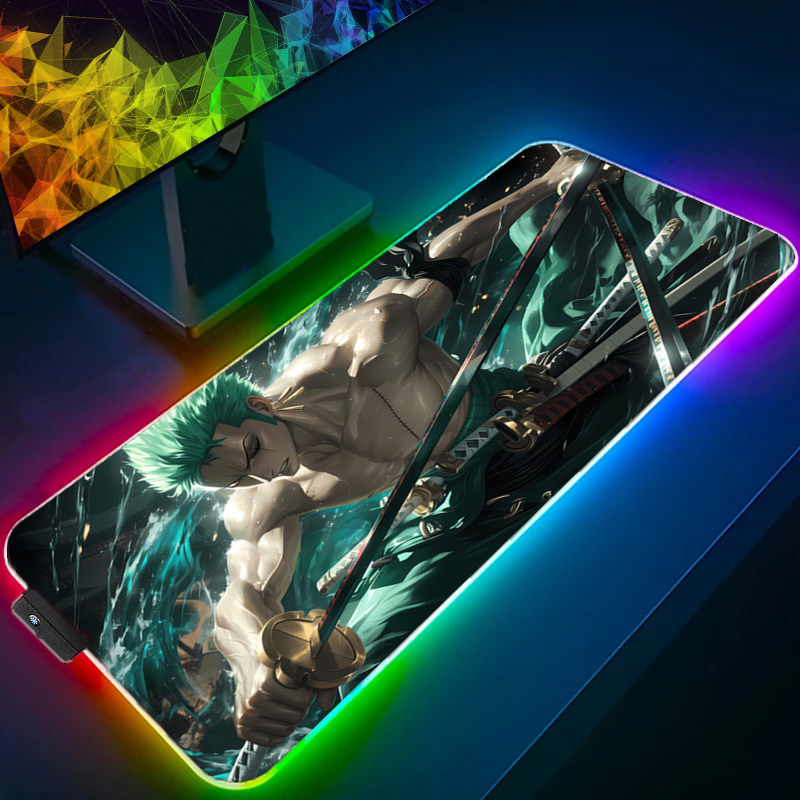 ONE PIECE Zoro Mouse Pad RGB G - Gaming Accessories Cheap 评论和价格