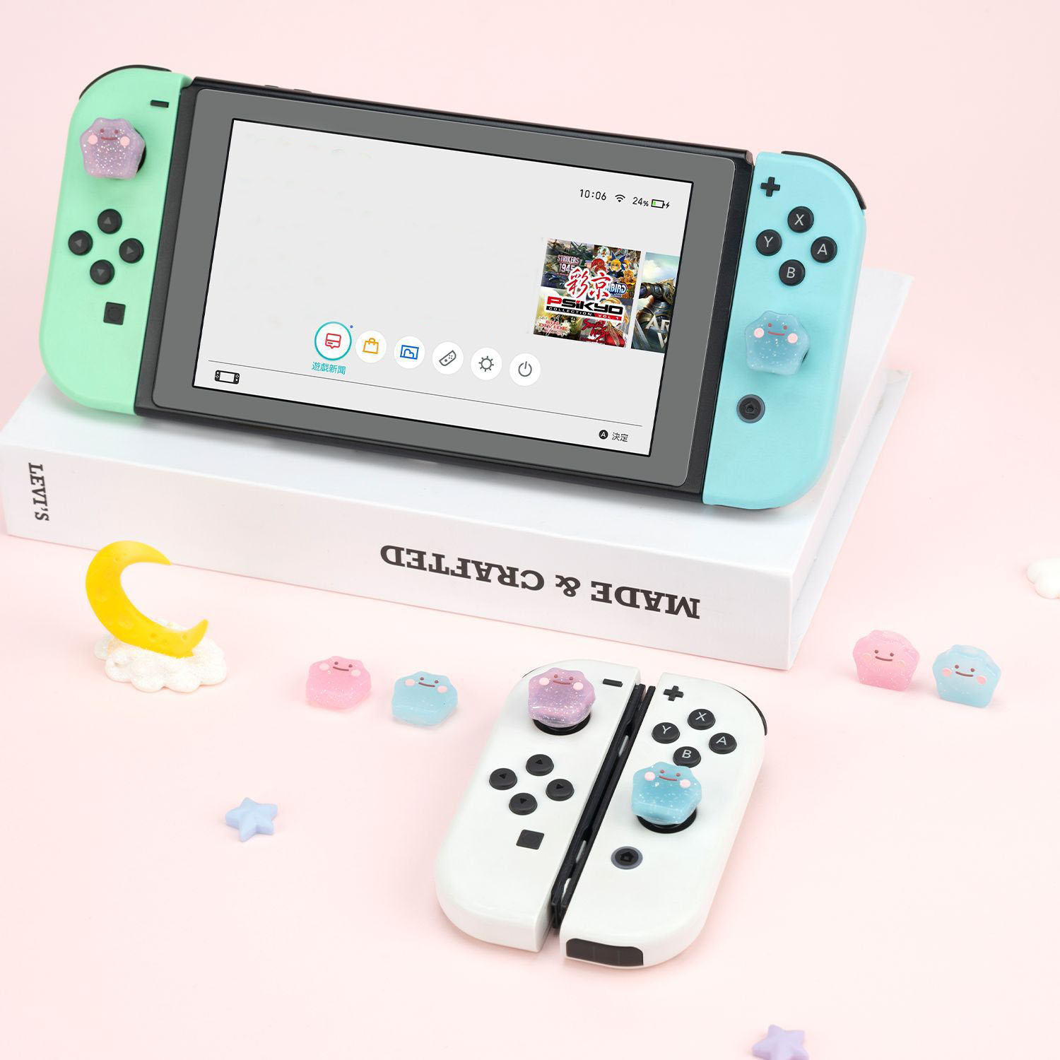 Silicone Rubber Thumb Stick Gr - Gaming Accessories Girly 评论和价格