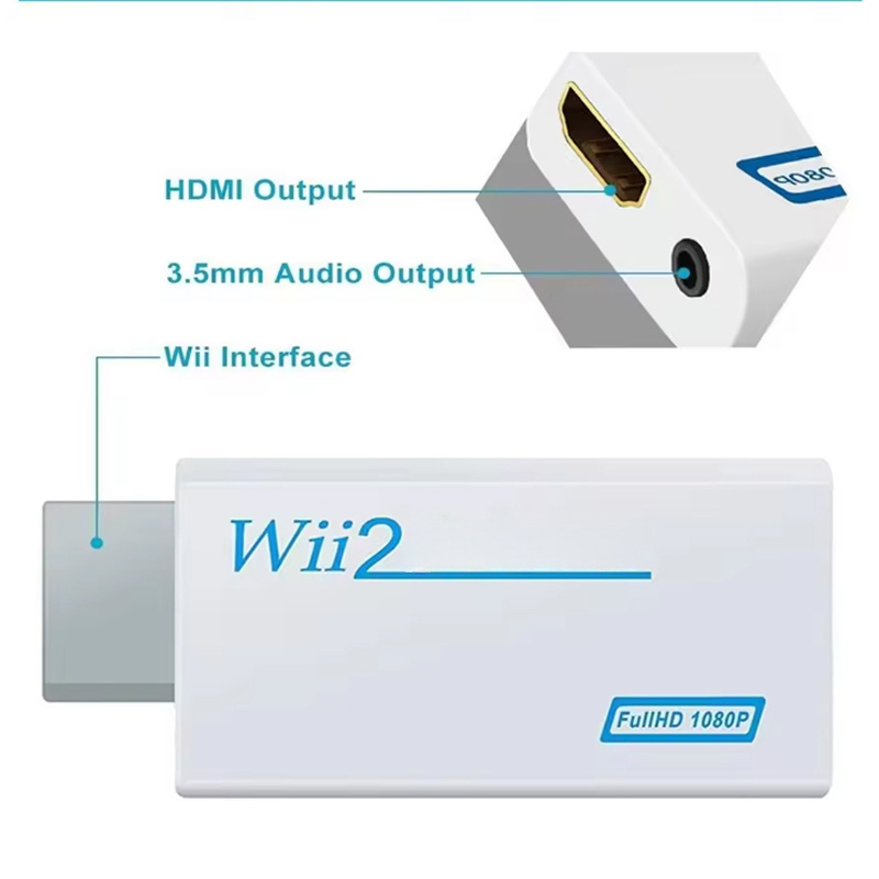 Full HD HDMI-Compatible Adapte - Gaming Accessories White 评论和价格