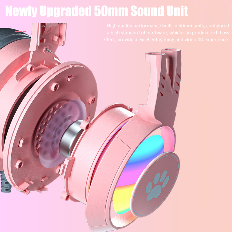 Cute Cat Ear Gaming Headphones - Gaming Accessories Girly 评论和价格