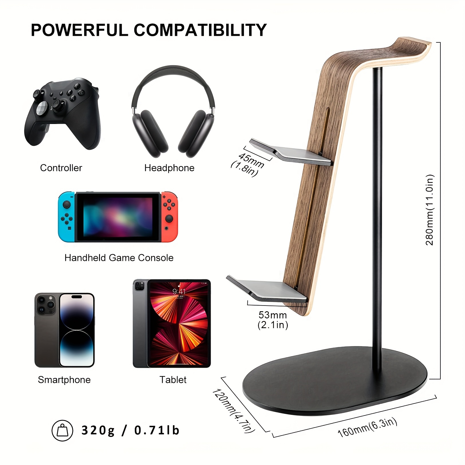Wooden Controller & Headset Ho - Gaming Controllers Xbox Accessories 评论和价格