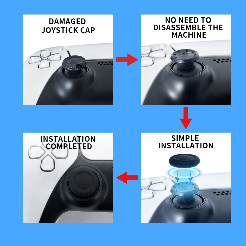 2-6 Pcs Non-Skid Thumb Grip Ca - Controller Grip Cover 评论和价格